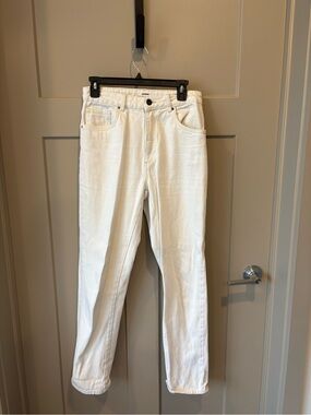 Cotton OnWhite Straight-Leg Jeans